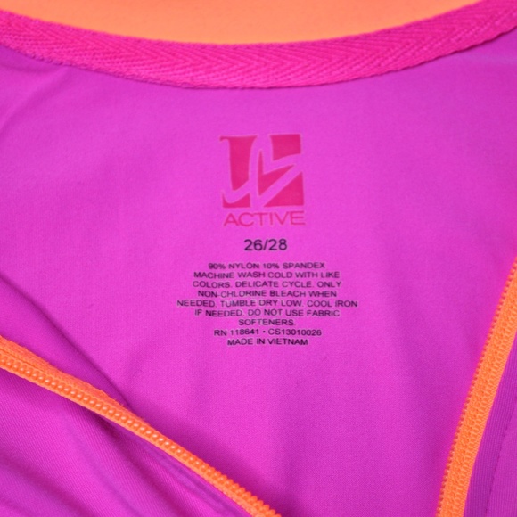 Lane Bryant Active Wear Purple/Orange Jacket - Picture 6 of 7